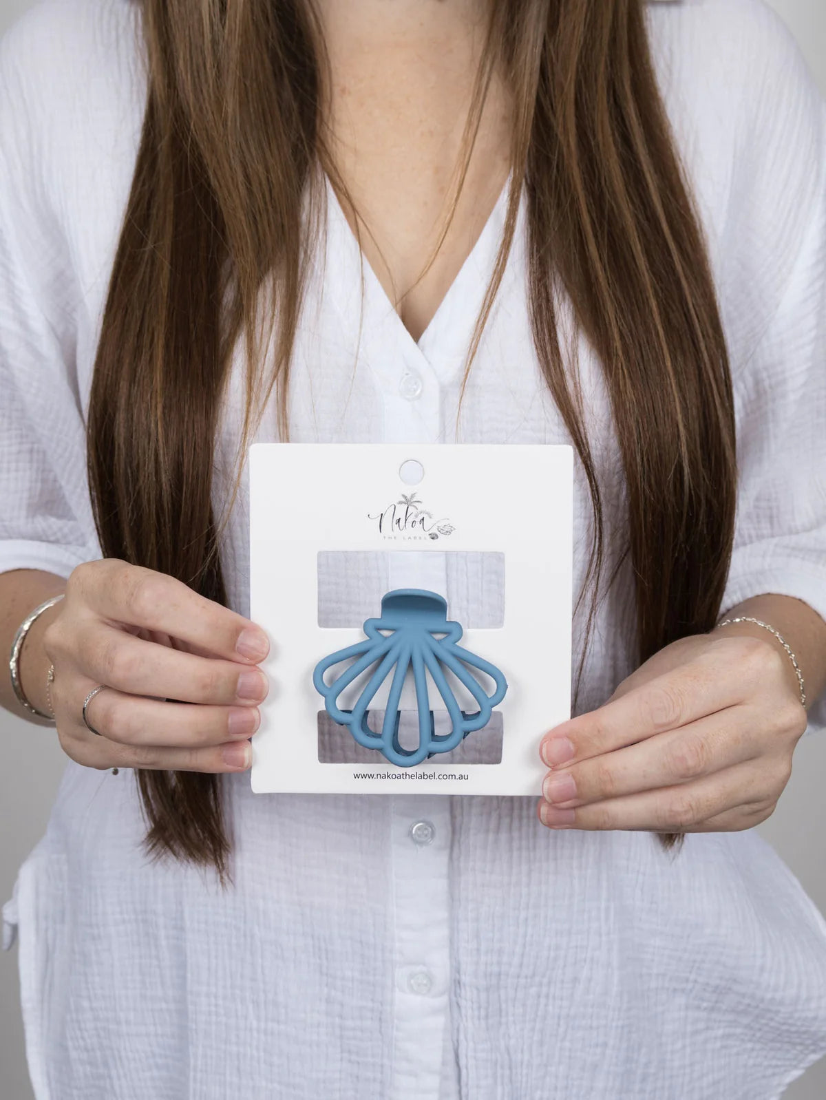 Claw Clip - Clam Shell - Azure