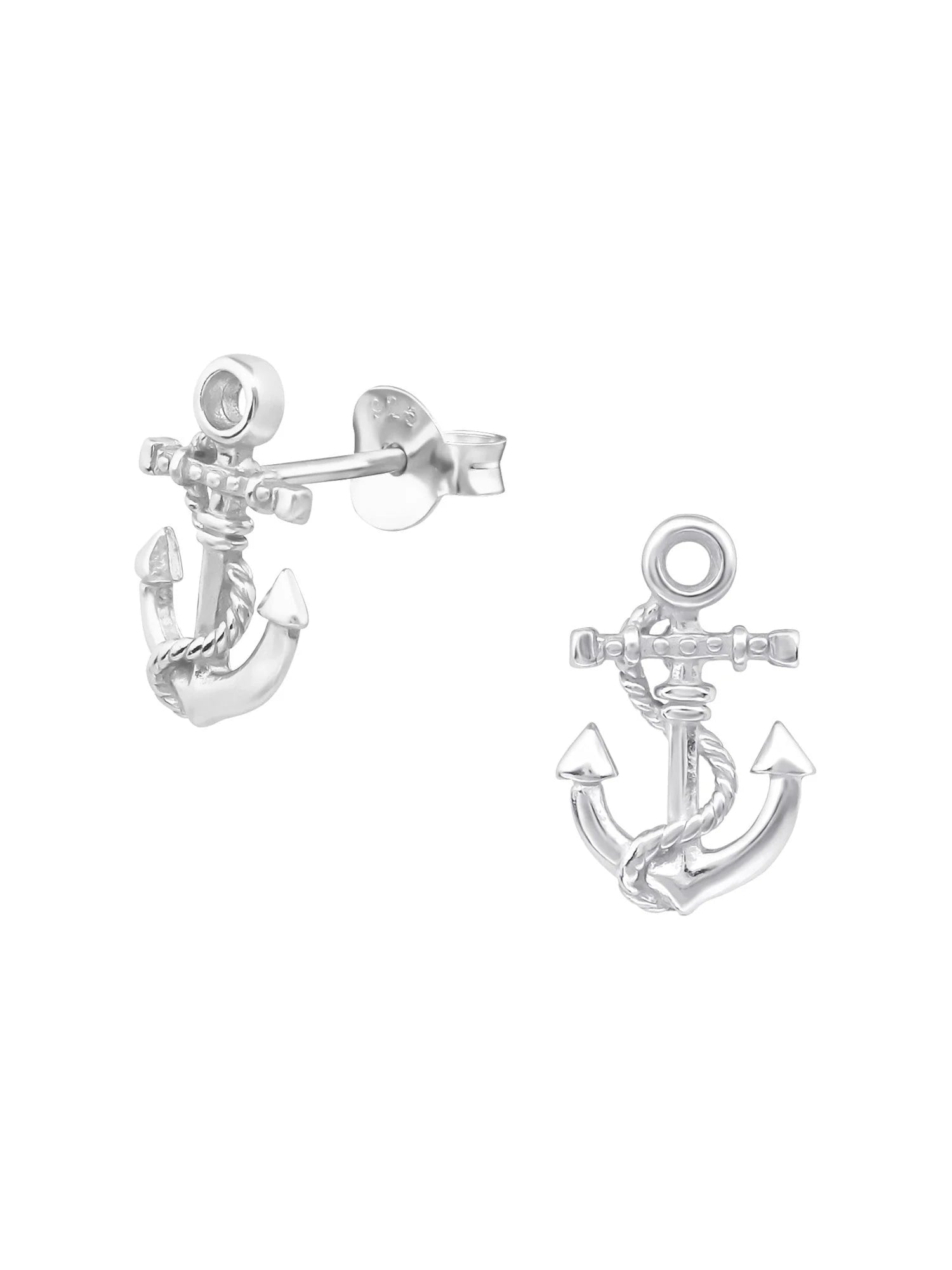 Anchor Stud Earrings