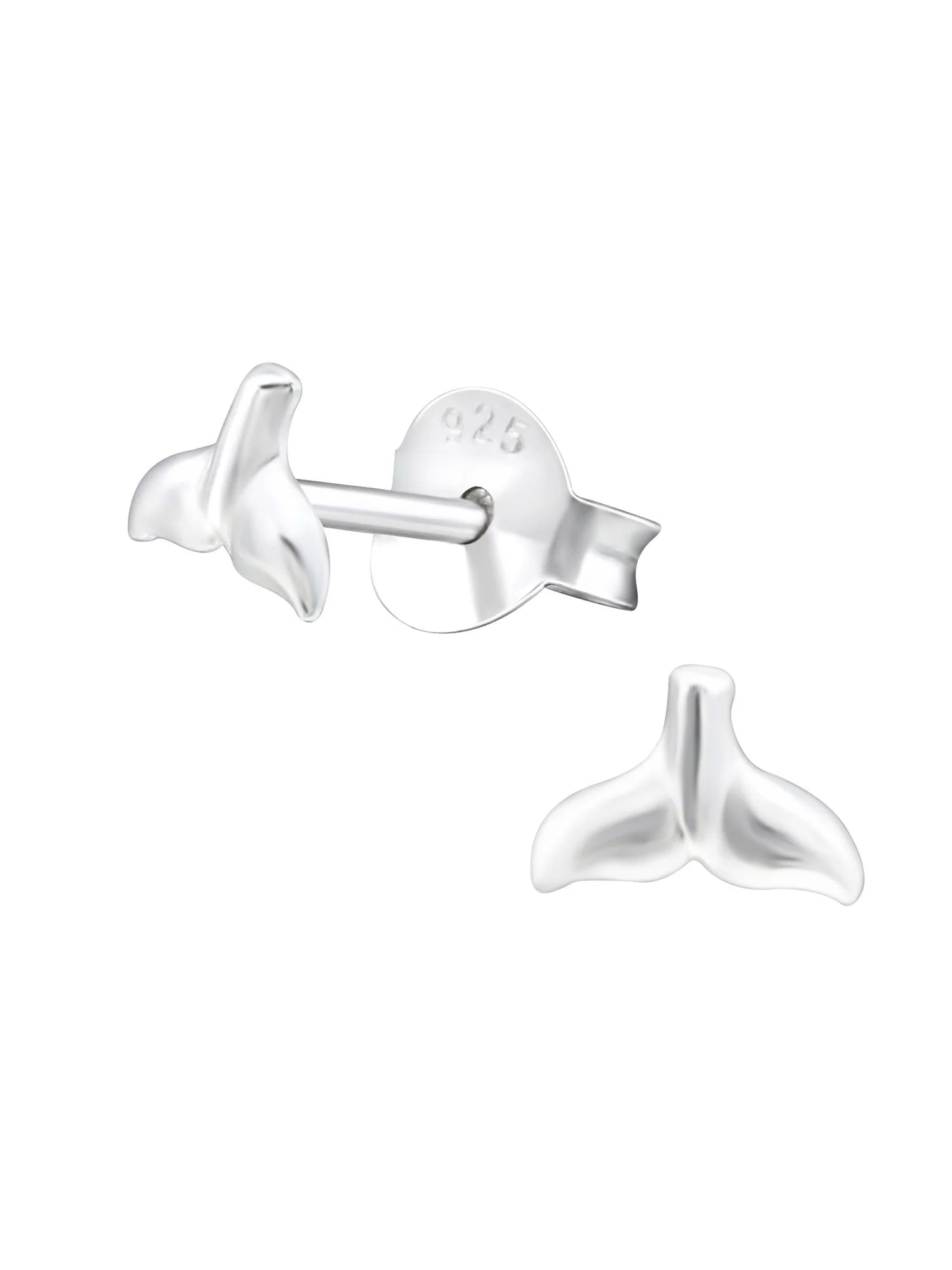 Whales Tail Stud Earrings