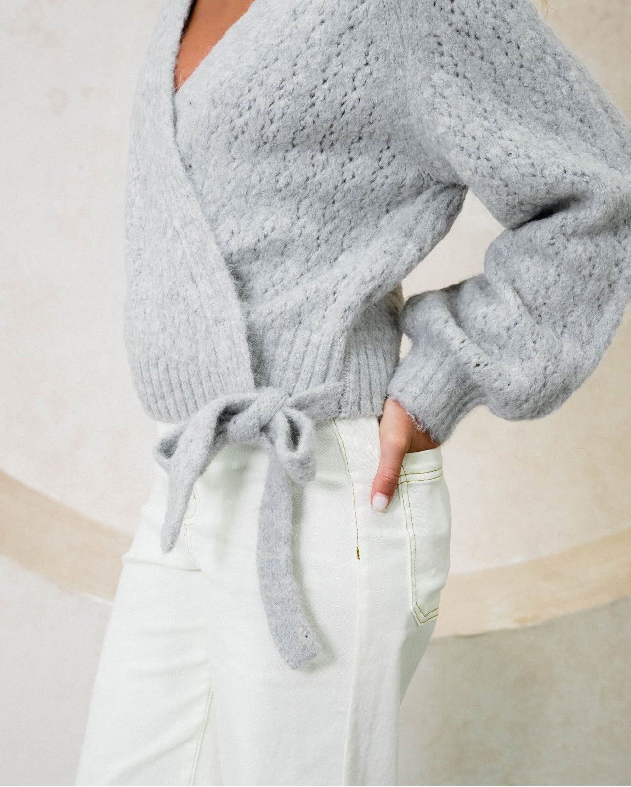 Scarlett Knit Wrap Top